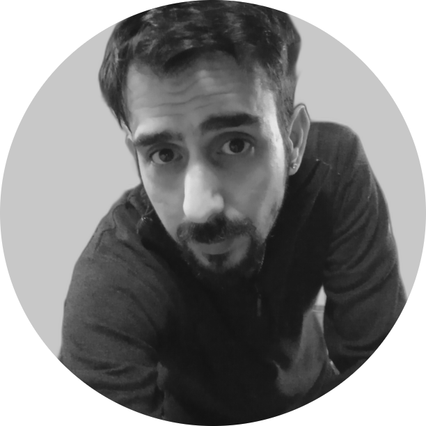 Retrato en blanco y negro de Sebastián Quiven